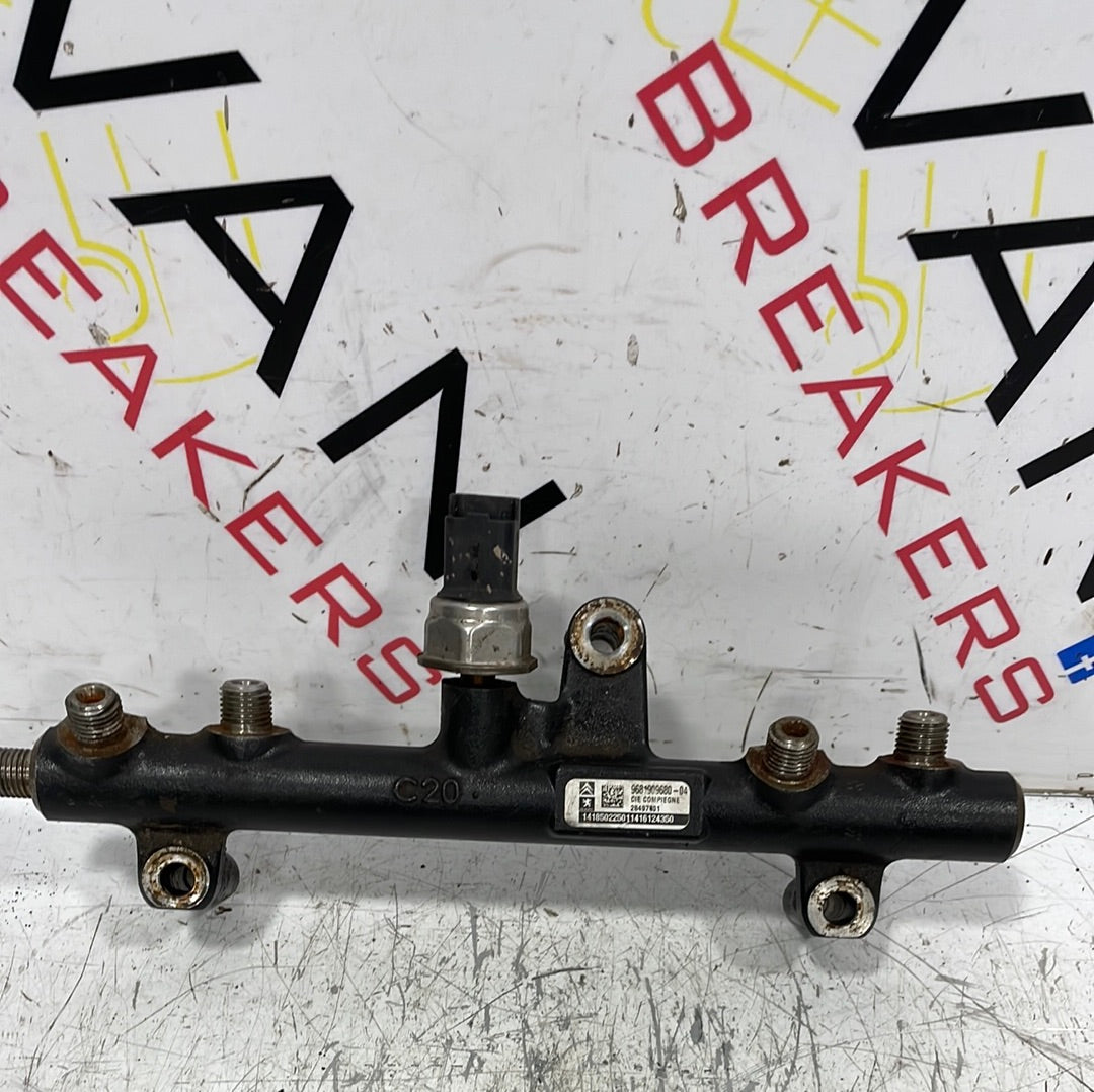 Ford/Citroen/Peugeot INJECTOR RAIL WITH SENSOR 2.0L P/N 9681909680-04