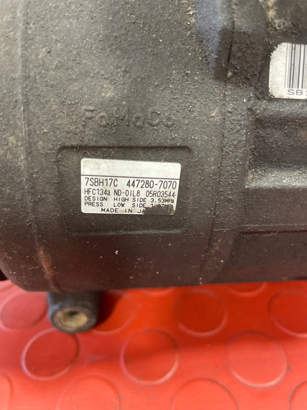 Ford Connect AIR CONDITIONING COMPRESSOR 1.6 2014 P/N 4472807070