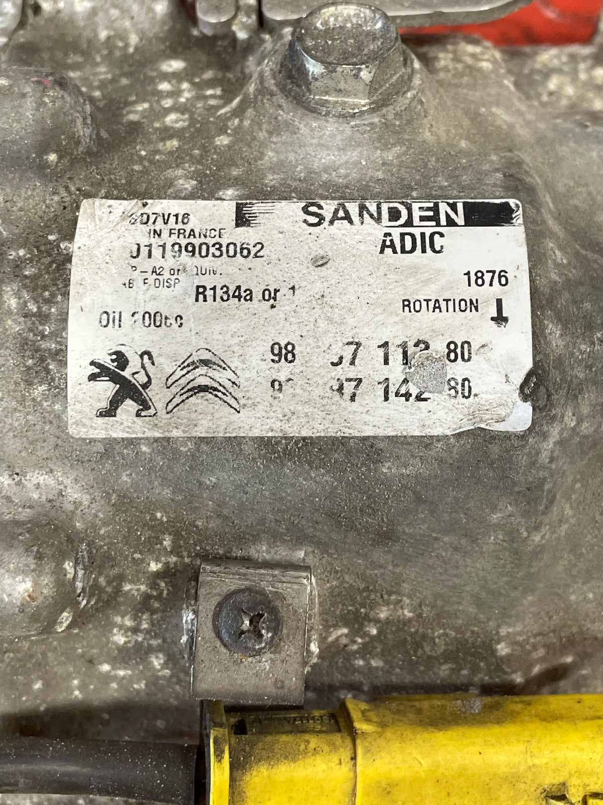 Peugeot Boxer/Citroen Relay AIR CONDITIONING PUMP 2020 P/N 9819711380