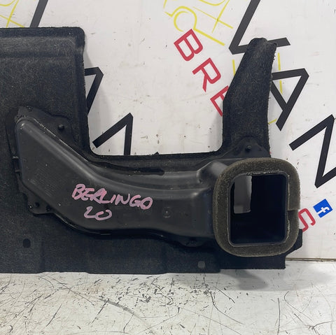 Citroen Berlingo/Peugeot Partner/Vauxhall Combo/Toyota Proace City PASSENGER FOOTWELL SIDE N/S AIR DUCT 2018-2024 P/N 9821348980