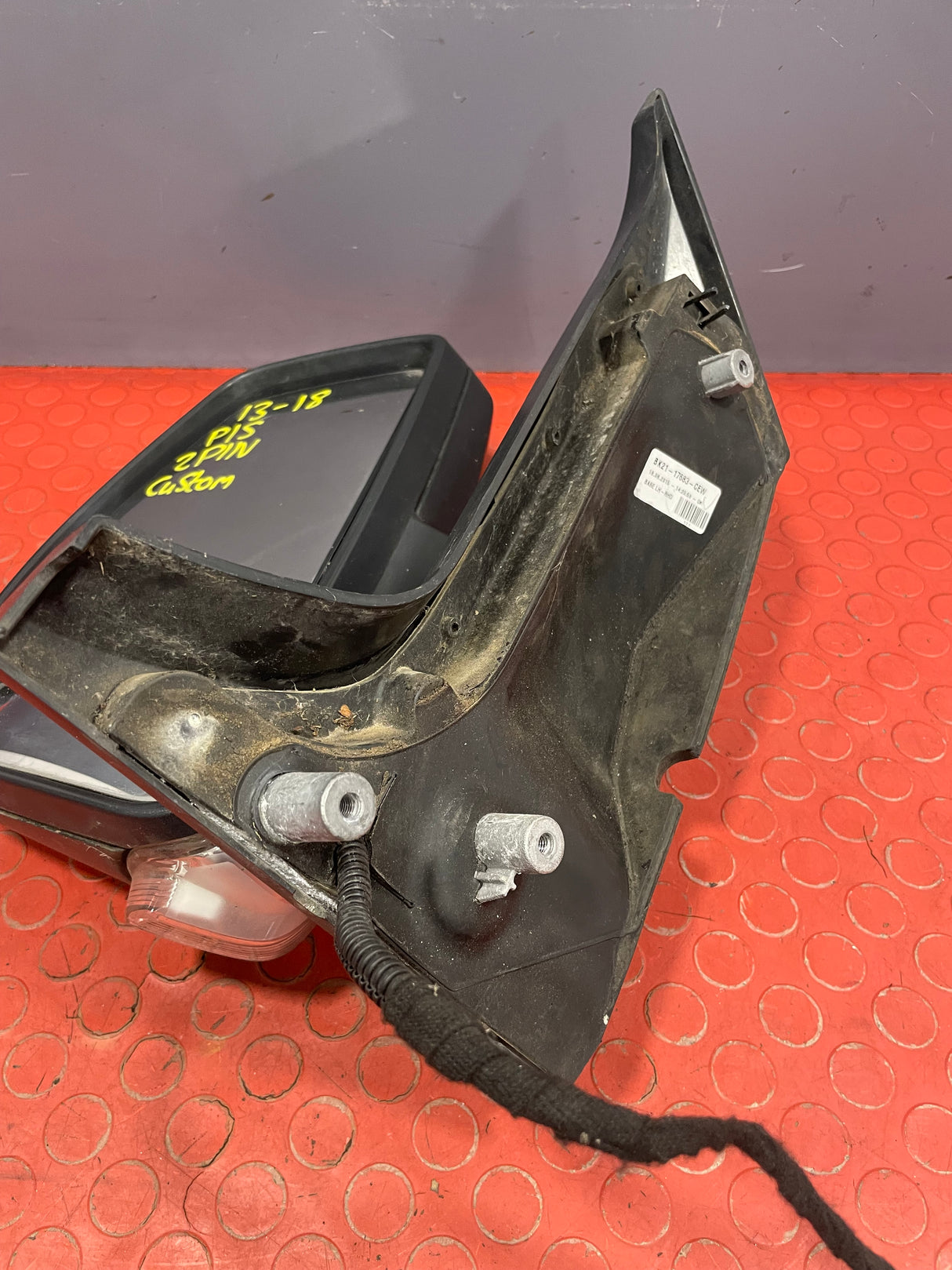 Ford Transit Custom WING MIRROR Passengers Side 2 PIN 2013-2018 P/N BK2117683CEW - 1
