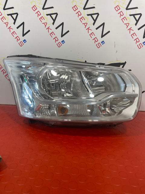 Ford Transit Headlight Halogen Headlamp With LED DRL CHROME D/S OFF SIDE 2013-2018 P/N BK3113D152AG