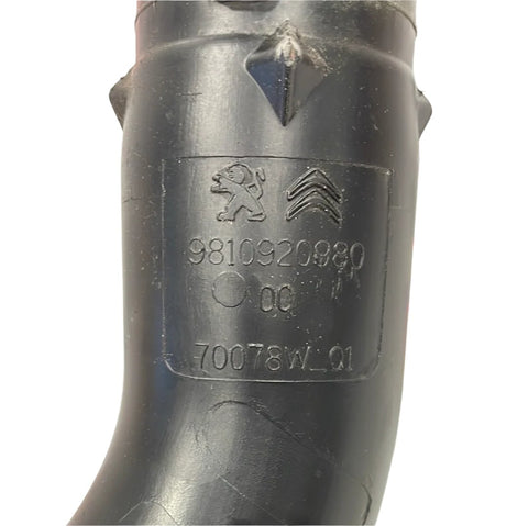 Citroen Berlingo/Peugeot Partner/Vauxhall Combo/Toyota Proace City AIR INTAKE PIPE 1.5 2019-2024 P/N 9810920980