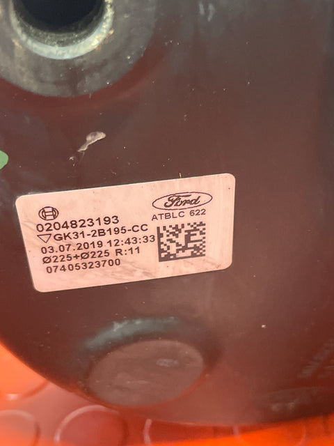 Ford Transit BRAKE SERVO AND MASTER CYLINDER 2.0 TDCi 16V Eco Blue 130 2019-2023 P/N GK312B195CC