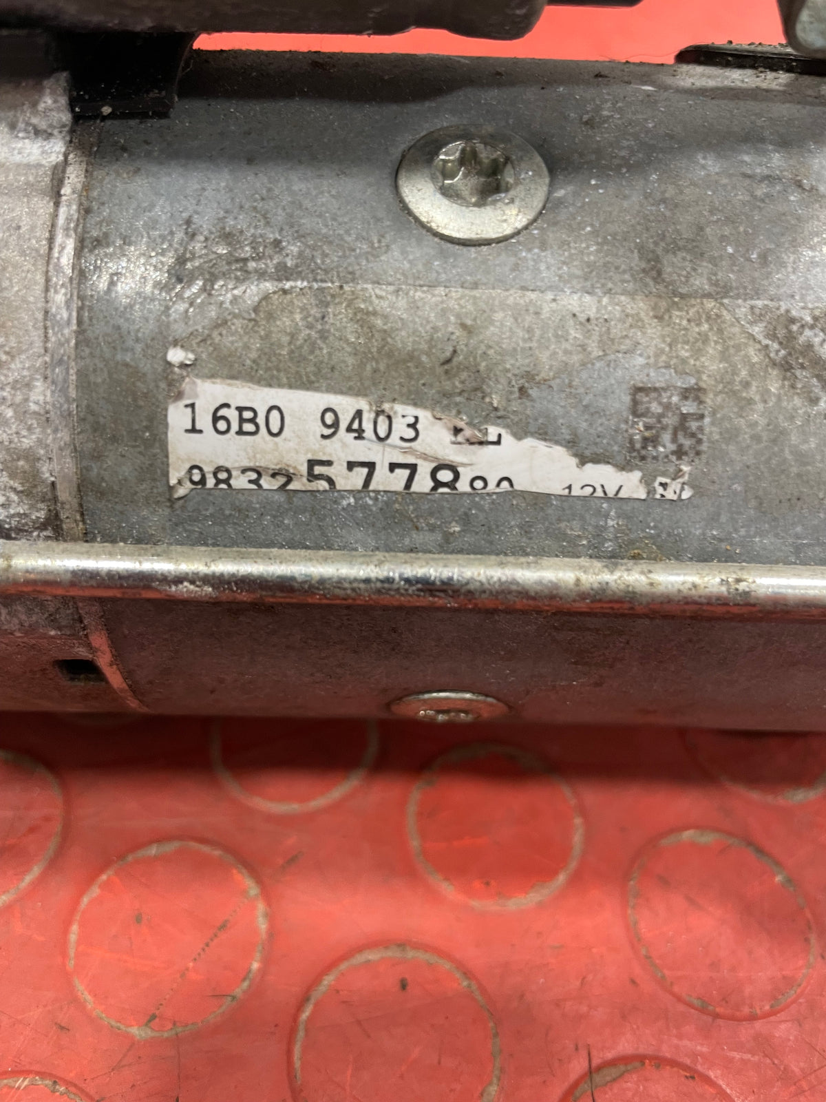 Citroen/Peugeot/Vauxhall/Toyota/Fiat STARTER MOTOR 6 Speed 1 PIN 1.5 2016-2025 P/N 9832577880