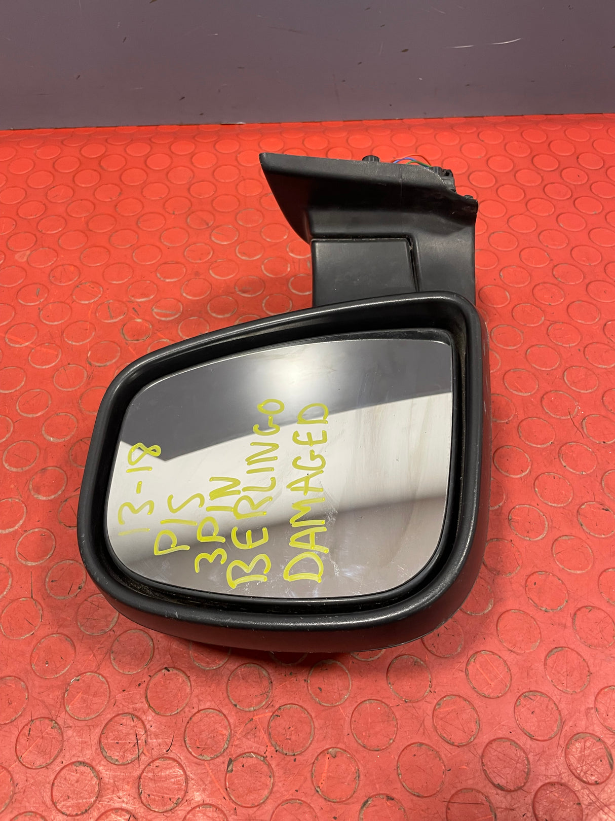 **DAMAGED** Citroen Berlingo/Peugeot Partner WING MIRROR Passengers Side 3 PIN 2013-2018 P/N 232636103 - 8