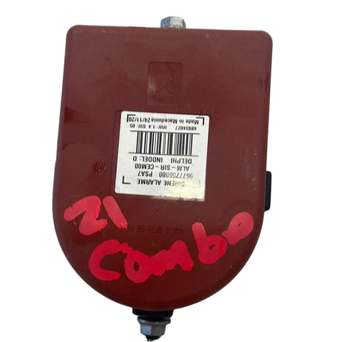 Citroen Berlingo/Peugeot Partner/Toyota Proace City/Vauxhall Combo ALARM SIREN MODULE 2019-2024 P/N 9677756080