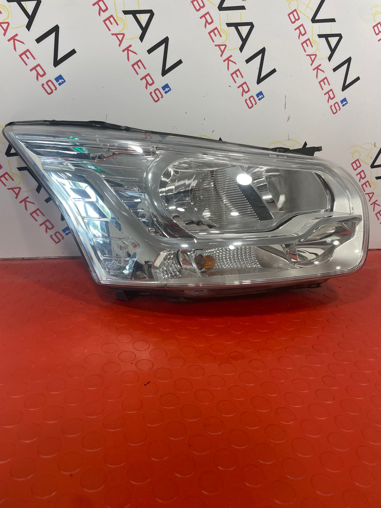 Ford Transit Headlight Halogen Headlamp With LED DRL CHROME D/S OFF SIDE 2013-2018 P/N BK3113D152AG