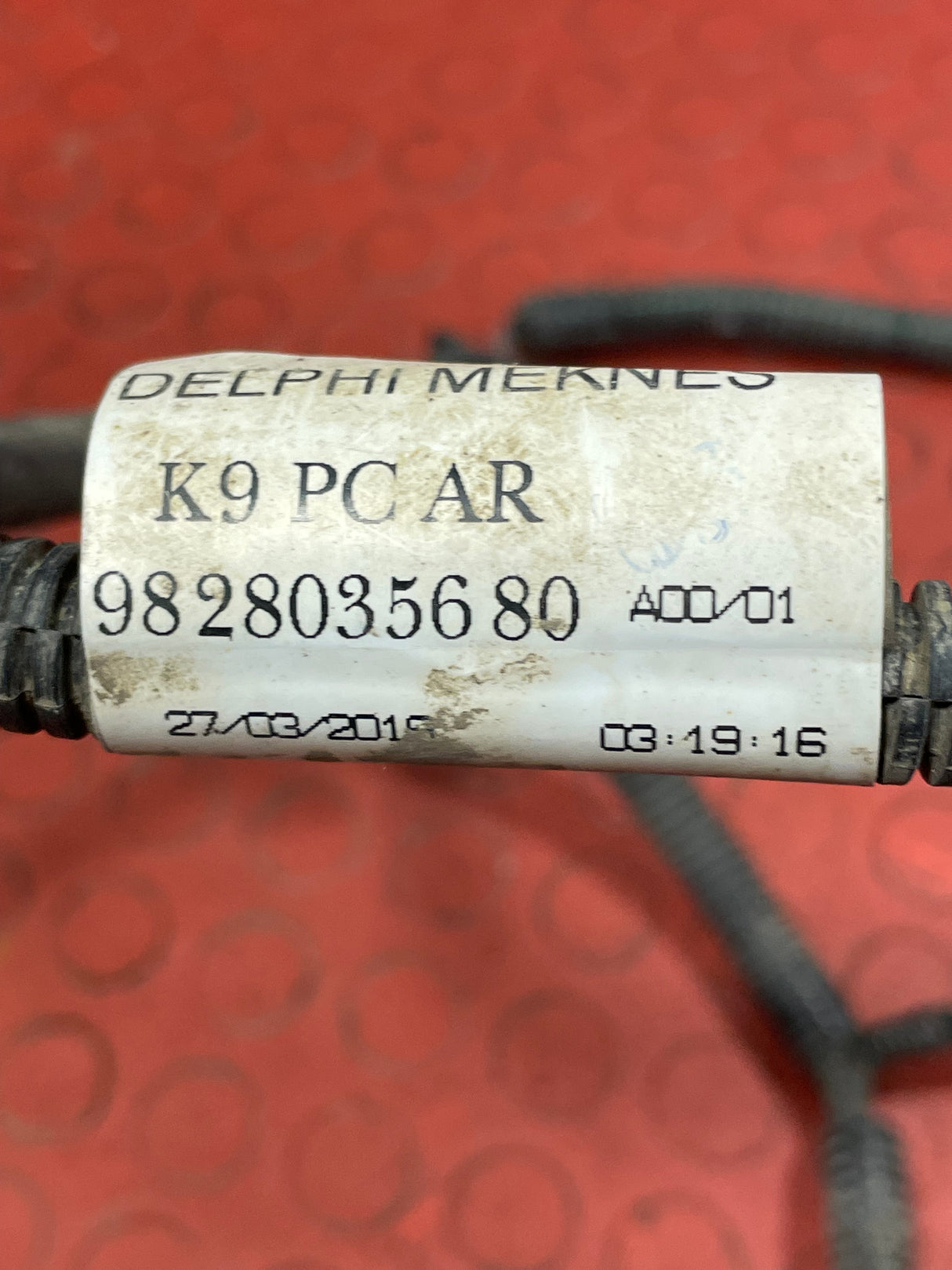 Citroen Berlingo/Peugeot Partner/Vauxhall Combo/Toyota Proace City REAR PARKING SENSOR LOOM 2019-2025 P/N 9828035680