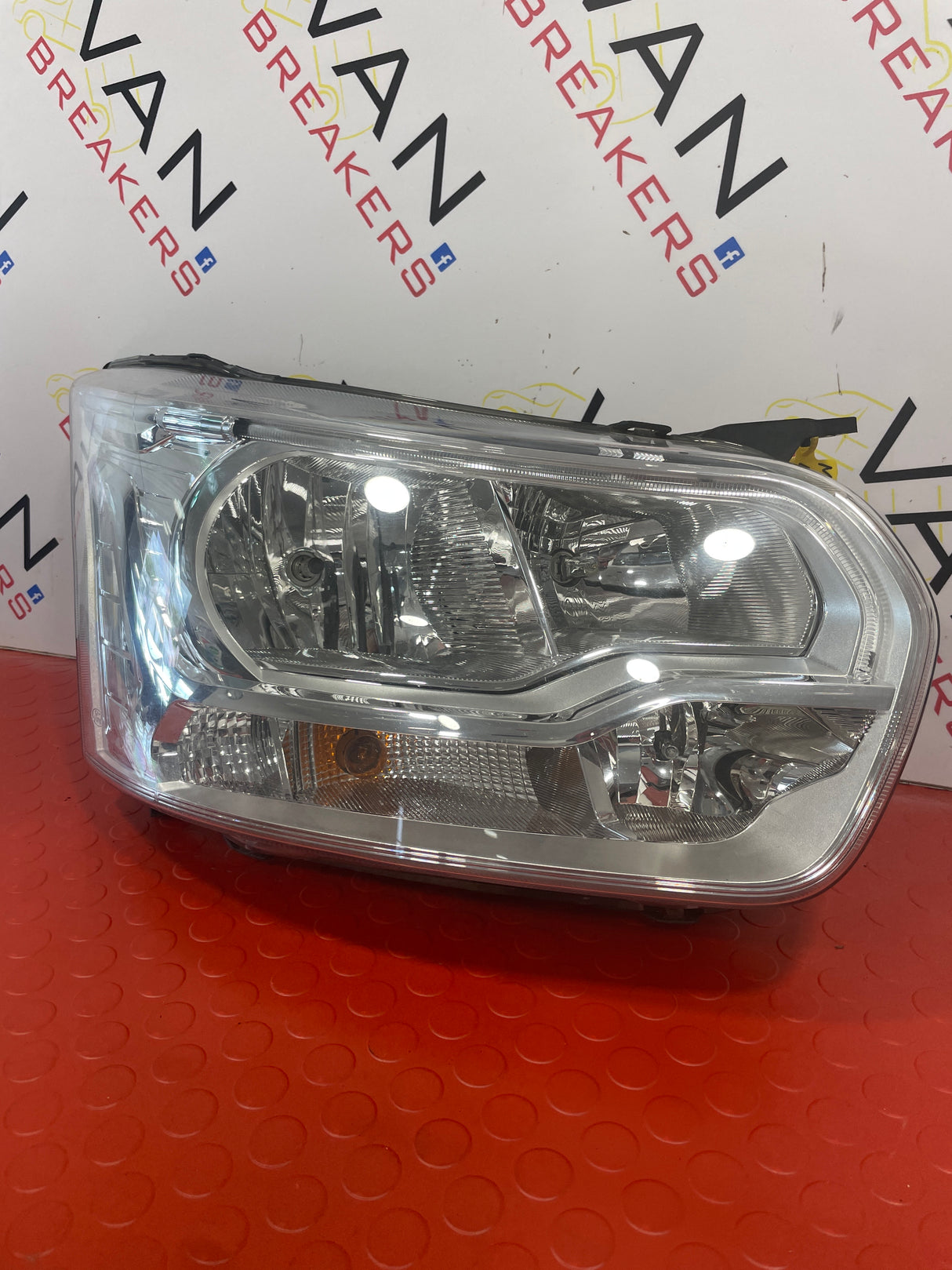 Ford Transit Headlight Halogen Headlamp With LED DRL CHROME D/S OFF SIDE 2013-2018 P/N BK3113D152AG