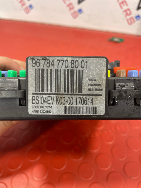 Citroen Berlingo/Peugeot Partner FULL BSI KIT WITH KEY CHIP 2009-2013 P/N 967847708001