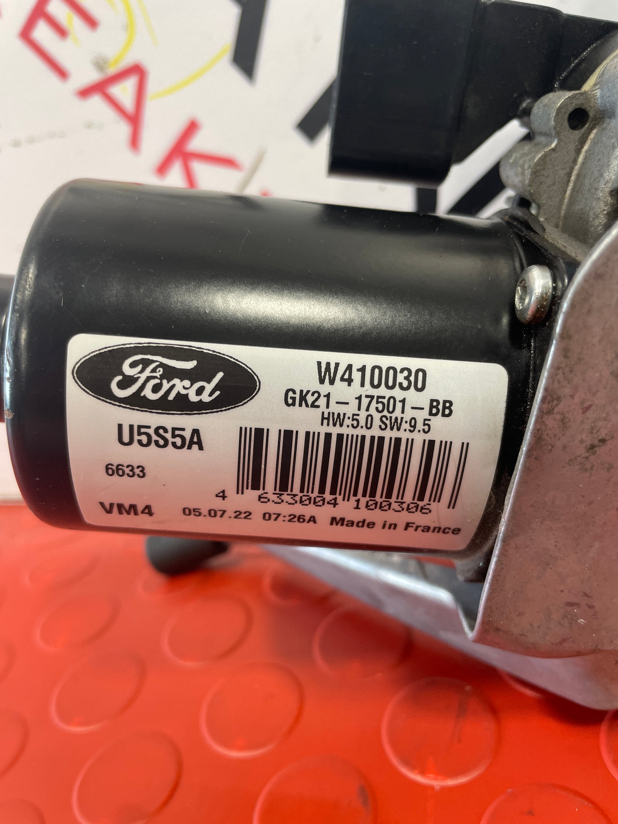 Ford Transit Tourneo Custom FRONT WIPER MOTOR PASSENGER SIDE 4PIN N/S 2013-2018 P/N GK2117501BB