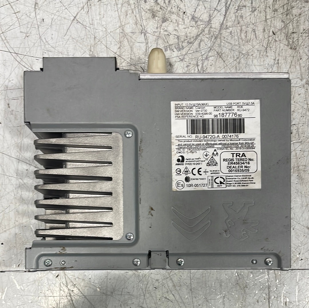 Toyota Proace City GENUINE RADIO SYSTEM DISPLAY BUTTONS/CONTROLS 9813759880