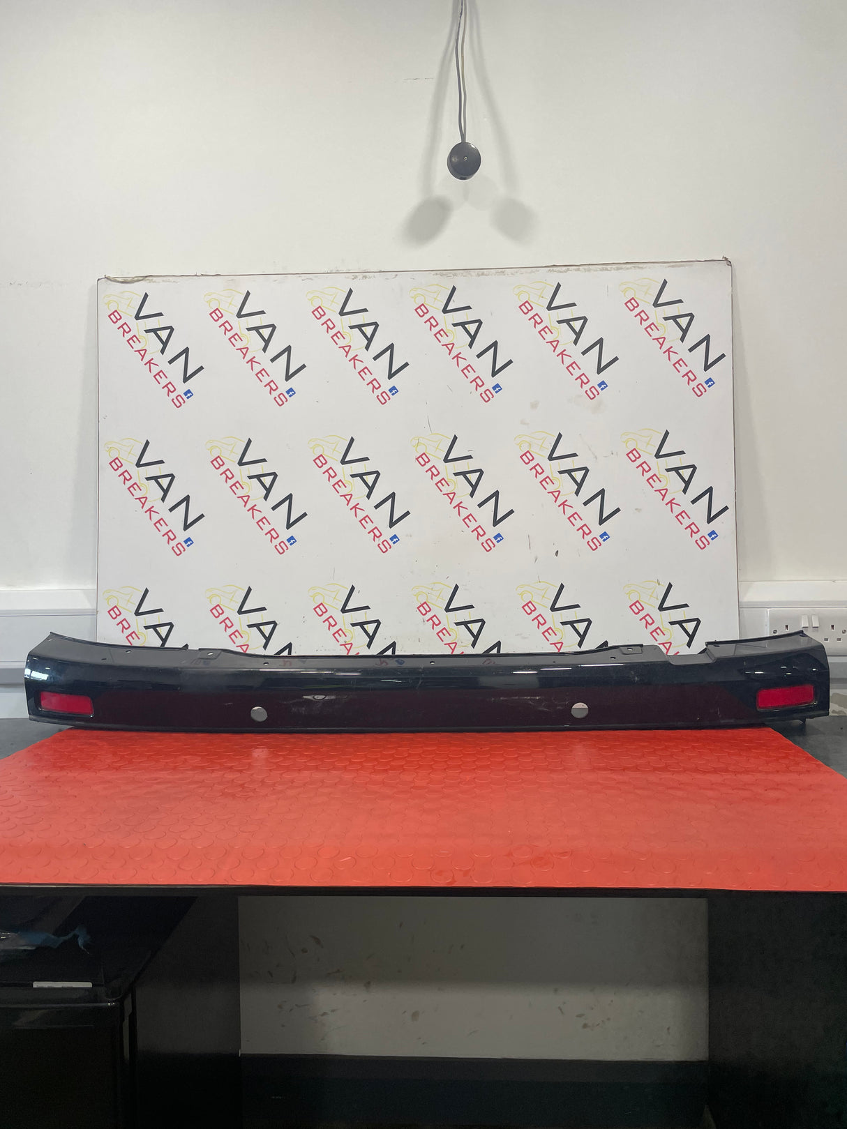 Ford Transit Custom REAR BUMPER (PAINTED BLACK, SCRATCHED) 2013-2023 P/N JK2117E962