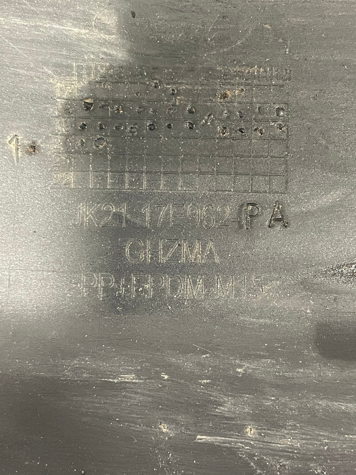 Ford Transit Custom REAR BUMPER (PAINTED BLACK, SCRATCHED) 2013-2023 P/N JK2117E962