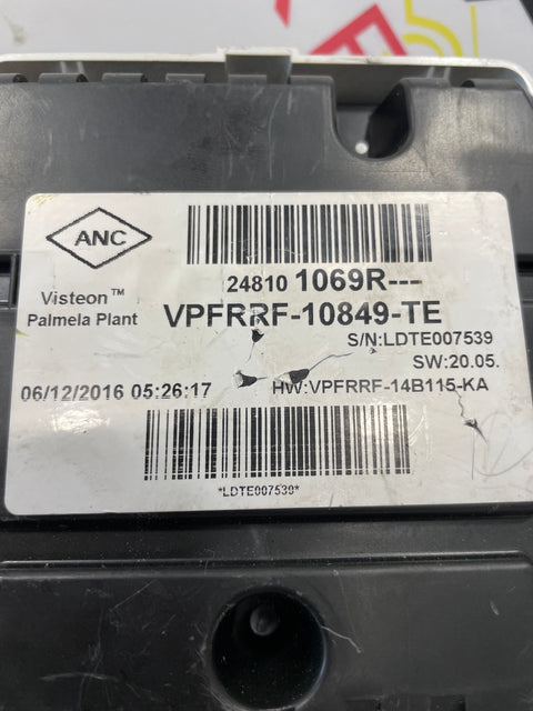 Renault Trafic/Vauxhall Vivaro DASH CLOCKS INSTRUMENT CLUSTER PANEL (DAMAGED) 2015-2019 P/N 248101069R