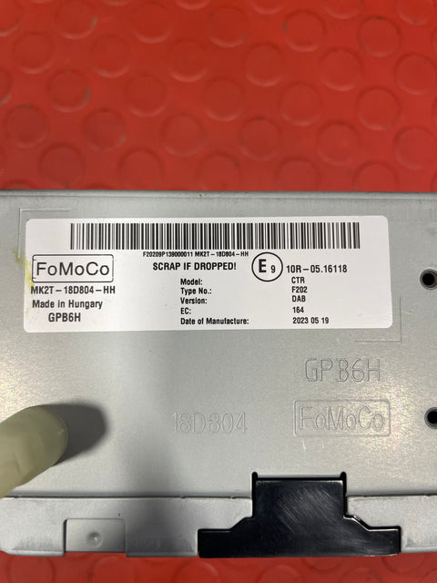 Ford Transit Custom RADIO ELECTRONIC CONTROL MODULE P/N MK2T18D804HH