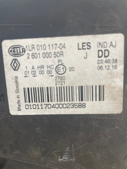 Renault Master DRIVERS SIDE HEADLIGHT N/S 2010-2019 P/N 260100050R