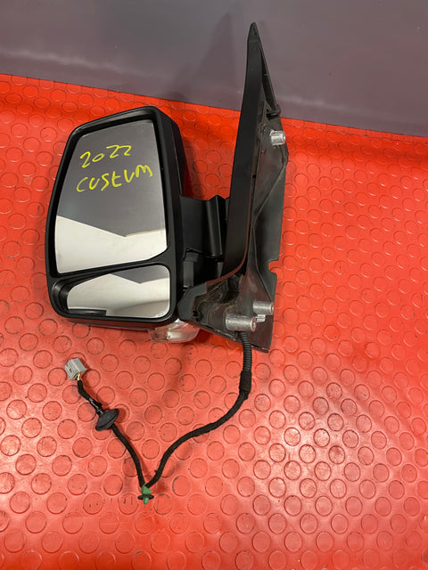 Ford Transit Custom WING MIRROR (Gloss Black / 8wire) Passenger's Side 2019-2023 P/N JK2117E715LCW