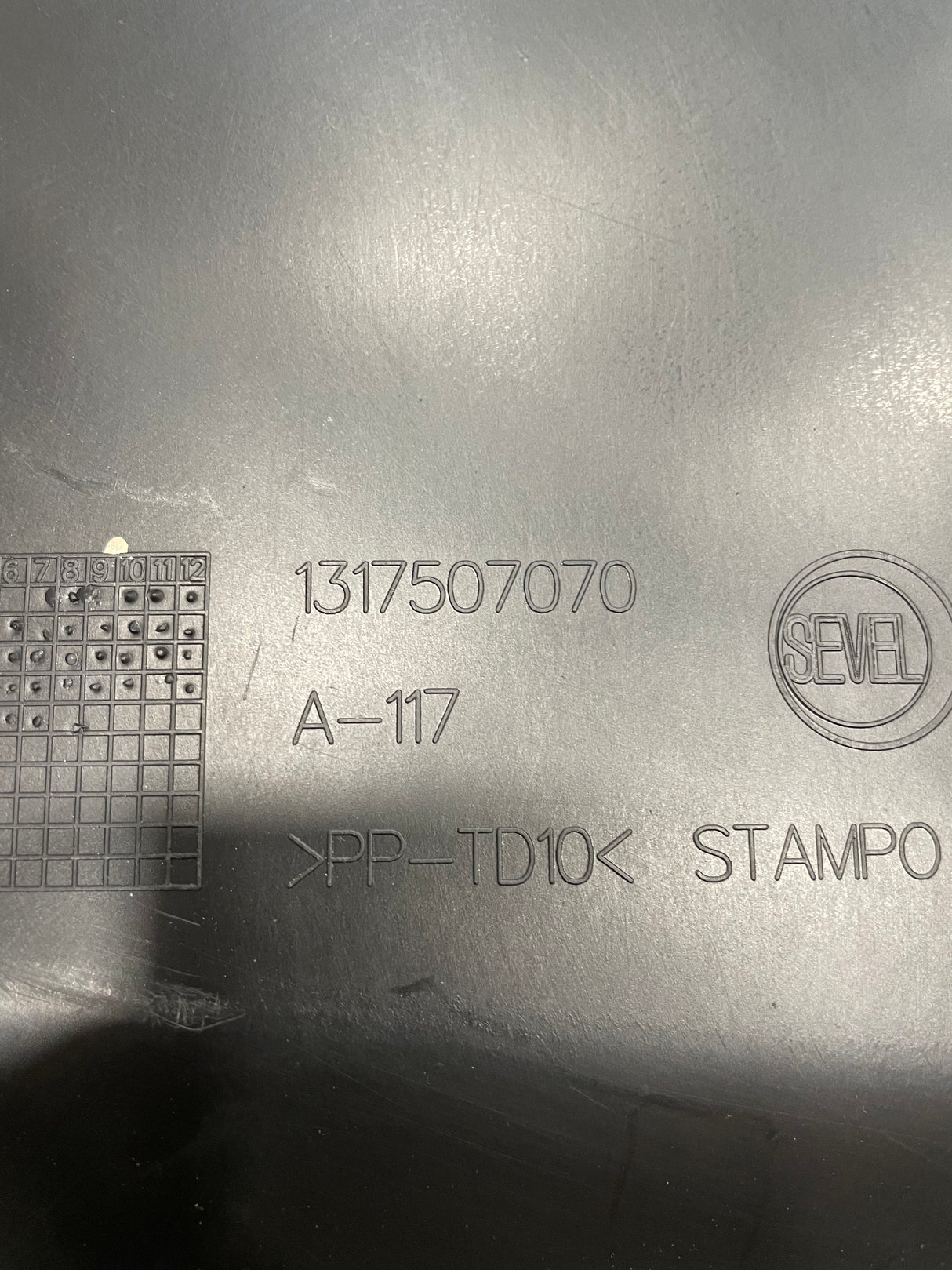Citroen Dispatch DOOR CARD PANEL TRIM FRONT RIGHT 2014-2020 P/N 1317507070