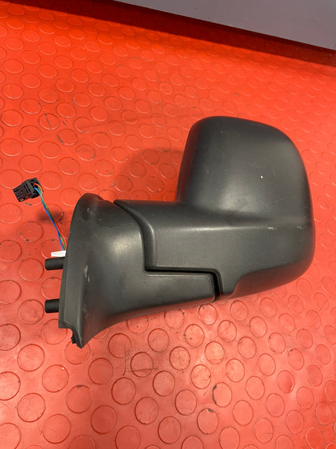 Citroen Berlingo/Peugeot Partner ELECTRIC WING MIRROR PASSENGER SIDE LH 2013-2018 (w/ visible crack in the plastic trim) (Black) P/N 232636103 - 4