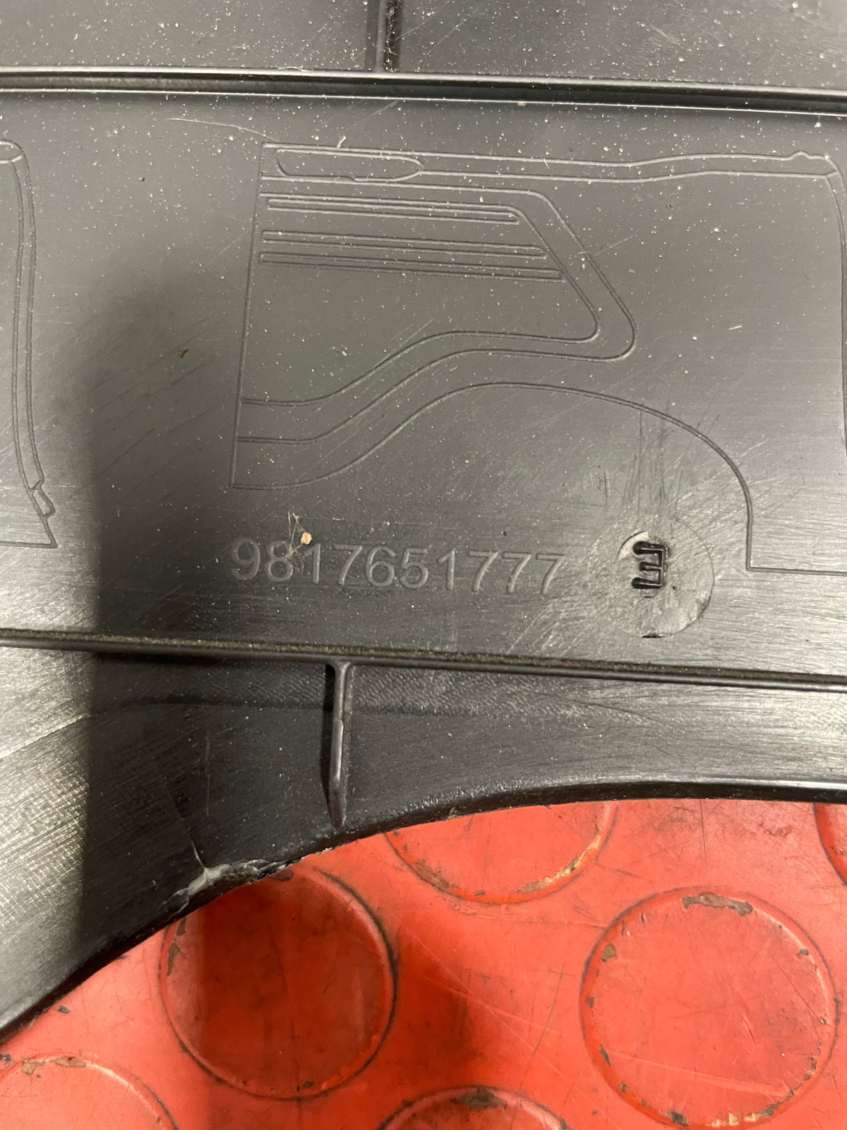 Citroen Berlingo/Peugeot Partner DOOR CARD PANEL Rear Passenger's Side 1.5 2019-2024 P/N 9817651777