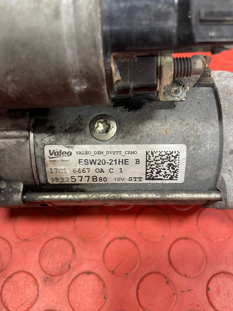 Vauxhall Combo/Citroen Berlingo/Peugeot Partner/Toyota Proace City 1.5 STARTER MOTOR 2019-2024 P/N 9832577880