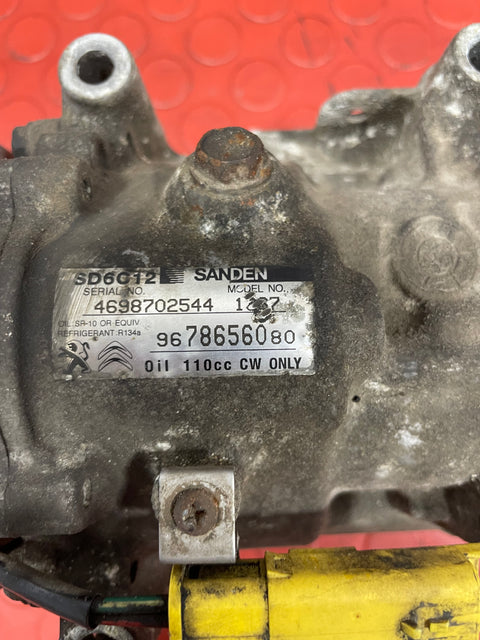 Citroen Berlingo/Peugeot Partner AIR CONDITIONING PUMP (2Pins) 2011-2018 P/N 9678656080