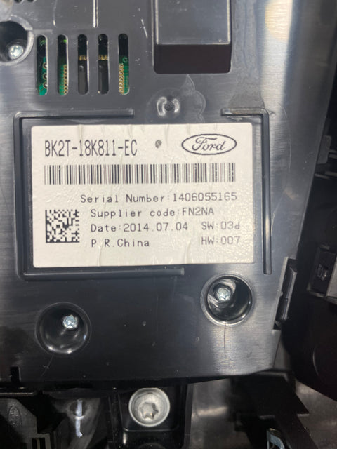 Ford Transit Connect STEREO MEDIA CONTROL PANEL AND SURROUND 2014 P/N BK2T18K811EC