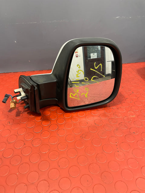 Citroen Berlingo/Peugeot Partner WING MIRROR Driver's Side RH 2013-2018 (gloss white) P/N 232636104 - 3