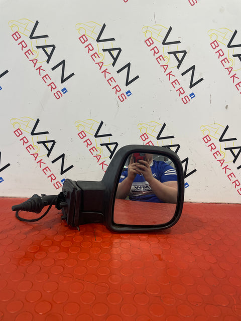 Citroen Berlingo/Peugeot Partner MANUAL WING MIRROR Driver Side RH 2013-2018 (Black) P/N 232636104 - 7