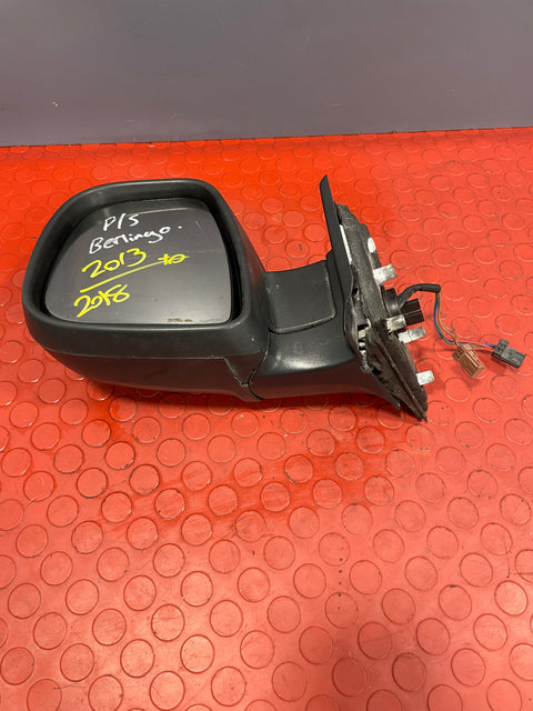 Citroen Berlingo/Peugeot Partner WING MIRROR PASSENGER SIDE (Black) 2013-2018 (w/ Damage in the Plastic) P/N 232636103 - 16