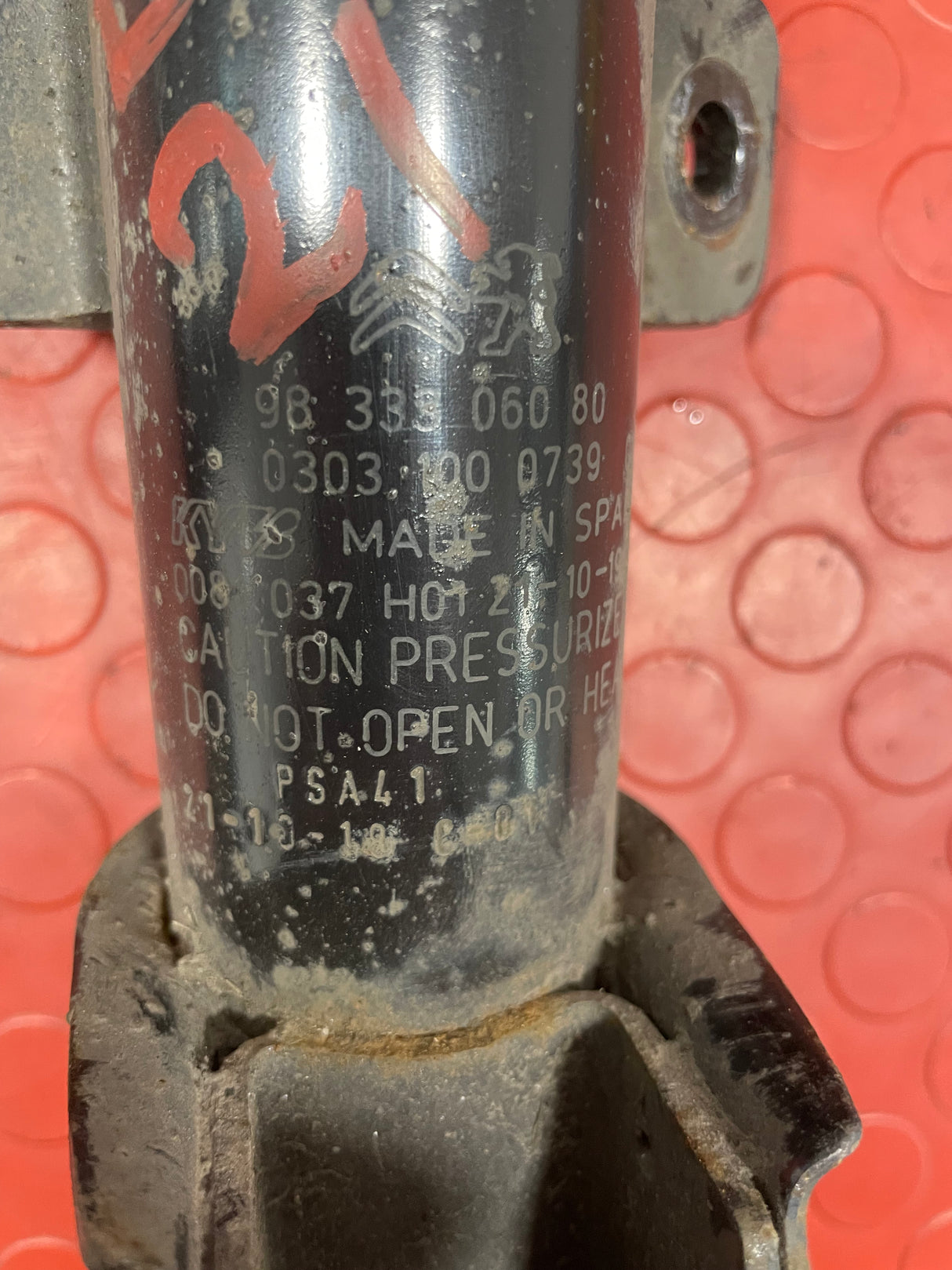 Citroen Berlingo/Peugeot Partner FRONT SHOCK ABSORBER ONLY w/o SPRING (Fits Both Sides) 2019-2023 P/N 9833306080 - 2