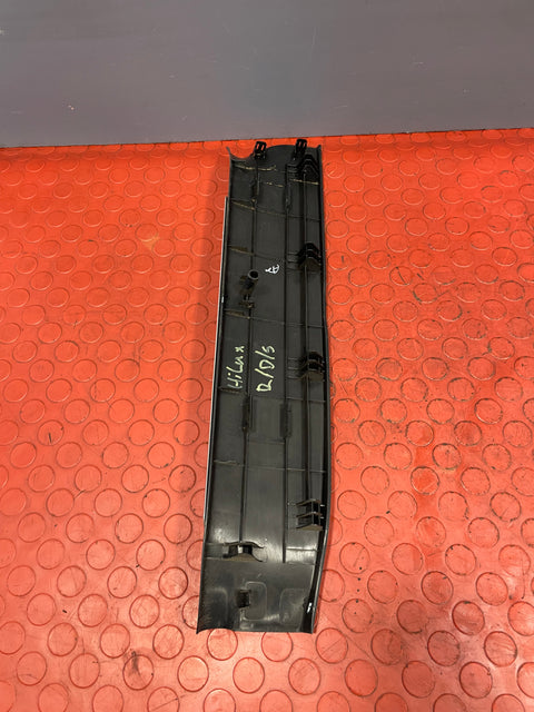 Toyota Hilux Invincible INNER CHROME THRESHOLD DOOR SILL TRIM Rear Driver's Side 2016-2023 P/N 67917KK010