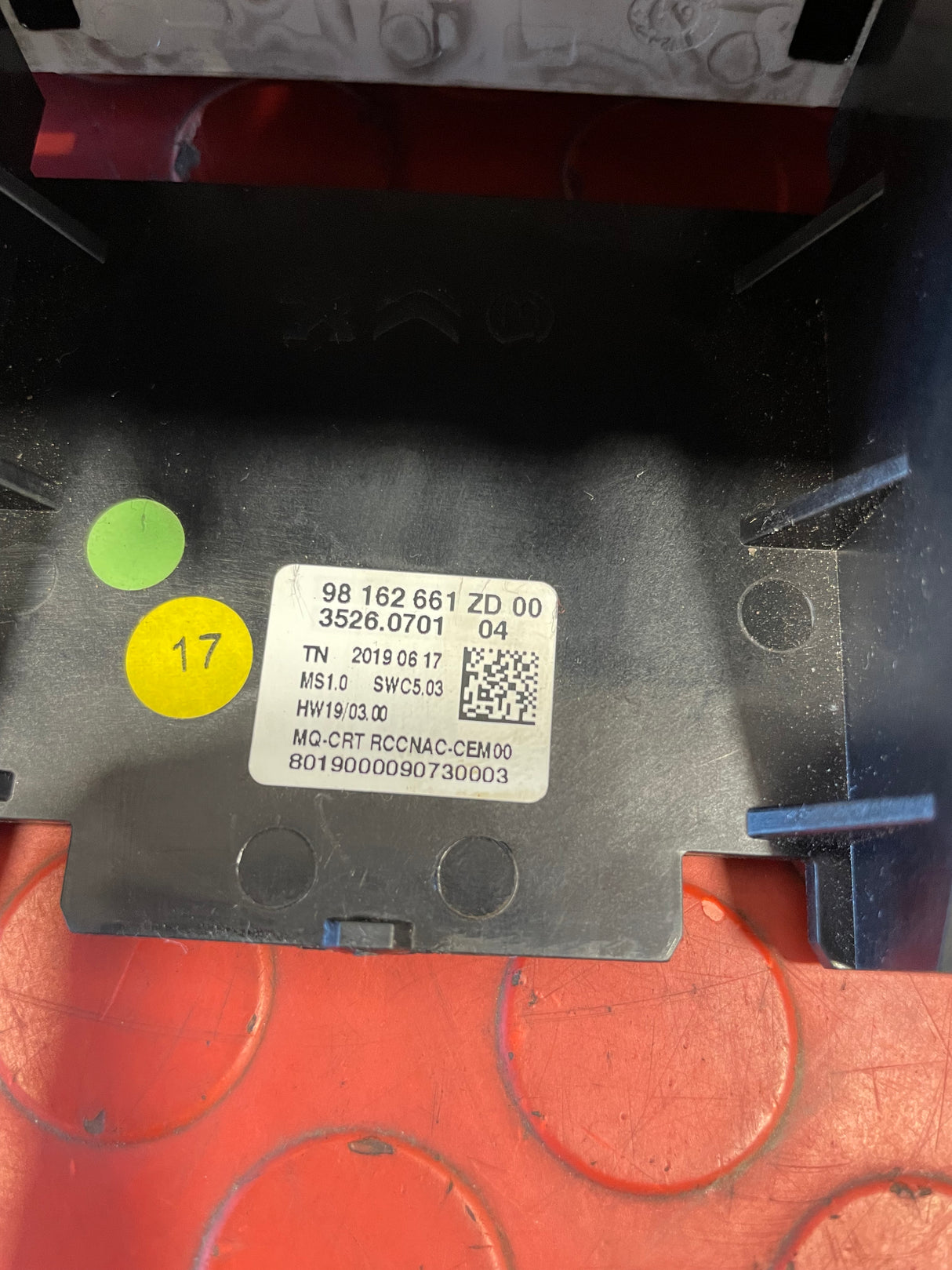 Citroen Berlingo/Peugeot partner MULTI MEDIA RADIO 2019-2024 P/N 98162661ZD