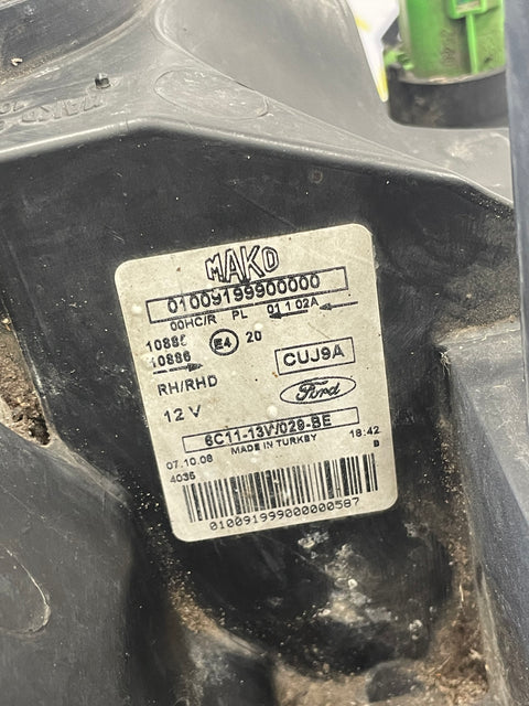 Ford Transit Mk7 D/S FRONT HEADLIGHT 2006-2013 (FOGGED) P/N 6C1113W029BE