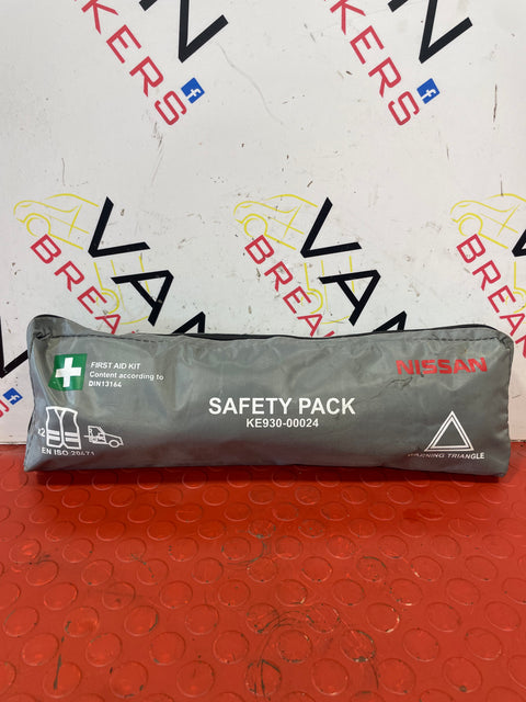Nissan Navara SAFETY PACK COMES WITH TWO HIVIS VESTS, FIRST AID KIT AND WARNING TRIANGLE P/N KE93000024