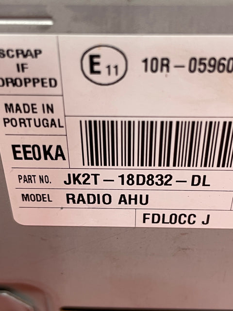 Ford Transit Custom RADIO AND CD PLAYER UNIT (FITS OTHER FORDS ASWELL) 2018-2023 P/N JK2T18D832DL