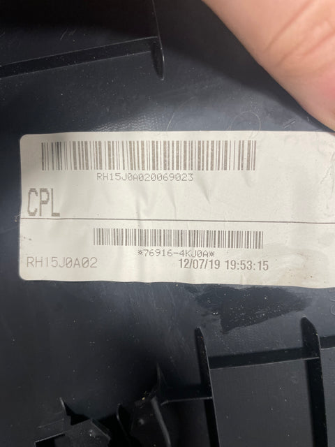 Nissan Navara P/S LOWER PILLAR TRIM 2015-2024 P/N 769164KJ0A