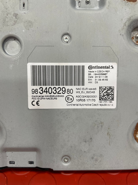 Citroen Dispatch/Peugeot Expert/Vauxhall Vivaro/Toyota Proace MULTI FUNCTION RADIO AUDIO AND SAT NAV DISPLAY WITH SURROUND AND HEAD UNIT 2016-2024 P/N 9831665880 9834032980