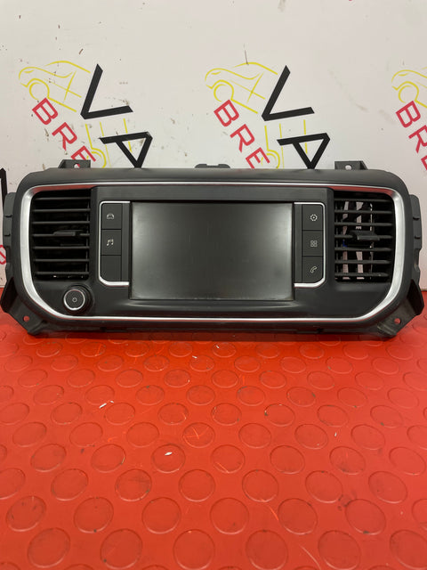 Peugeot Expert DIGITAL DISPLAY SCREEN UNIT RADIO 2016-2023 P/N 9813041280-01
