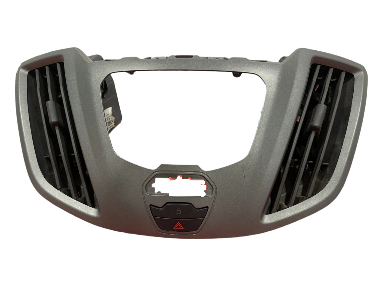 Ford Transit MK8 RADIO SURROUND FACIA WITH VENTS AND HAZARD LIGHT SWITCH 2013-2018 P/N BK31V047A04