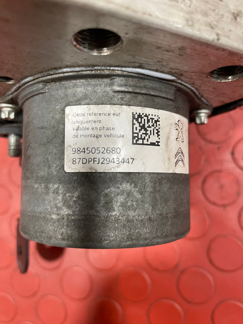 Citroen Berlingo/Peugeot Partner/Vauxhall Combo/Toyota Proace City ABS PUMP / BRAKE CONTROL MODULE w/ Bracket 2019-2024 P/N 9827551180 / 3330A20009 / 0265956944 / 9845052680