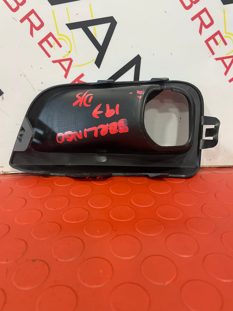 Citroen Berlingo/ Peugeot Partner/ Vauxhall Combo/ Toyota Proace City FRONT BUMPER SPOT LIGHT COVER DRIVERS SIDE O/S 2019-2024 P/N BR-18152