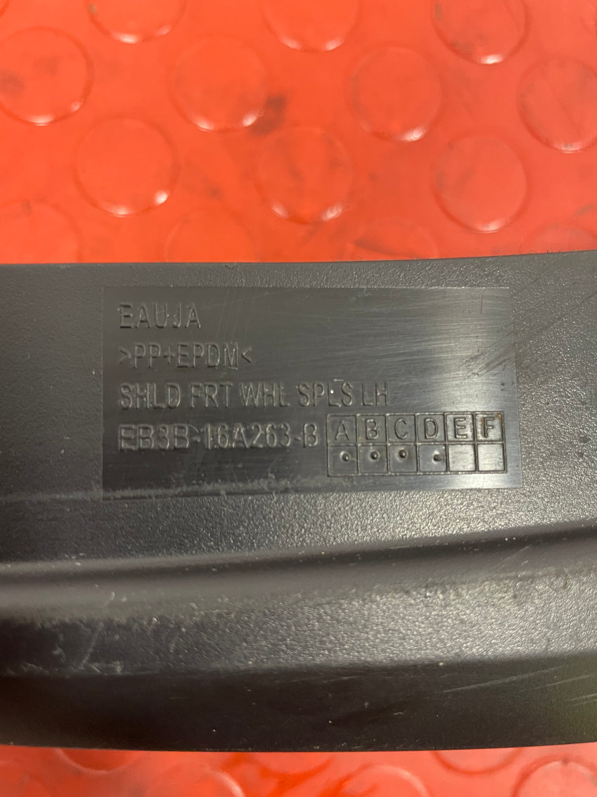 Ford Ranger FRONT LEFT MUD FLAP P/NEB3B16A263B