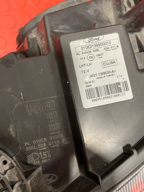 Ford Transit Custom Front Passenger Near Side LEFT HEADLIGHT 2019-2023 P/N JK2113W030AJ (damage/repaired)