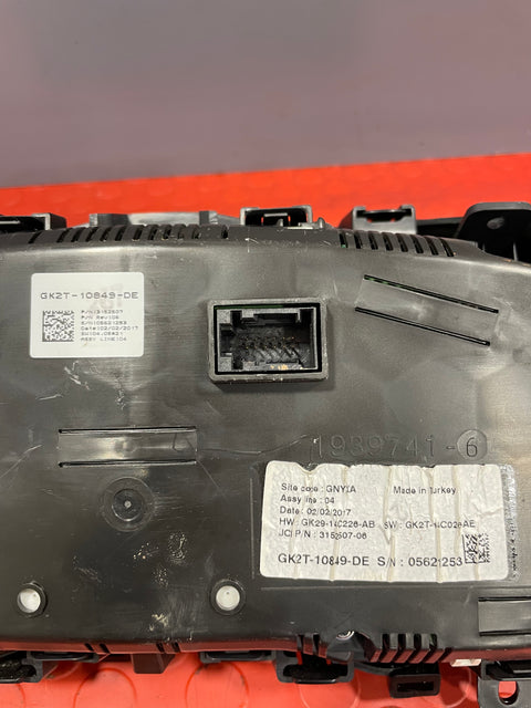 Ford Transit Custom INSTRUMENT CLUSTER PANEL 2017 P/N GK2T10849DE