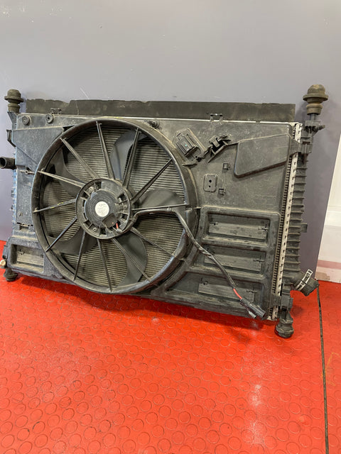 Ford Transit Custom COMPLETE RADIATOR,FAN,AC CONDENSER 2.2 2013-2016 P/N GK218005BB - 1 / BK218C607DA / GK218C342BC