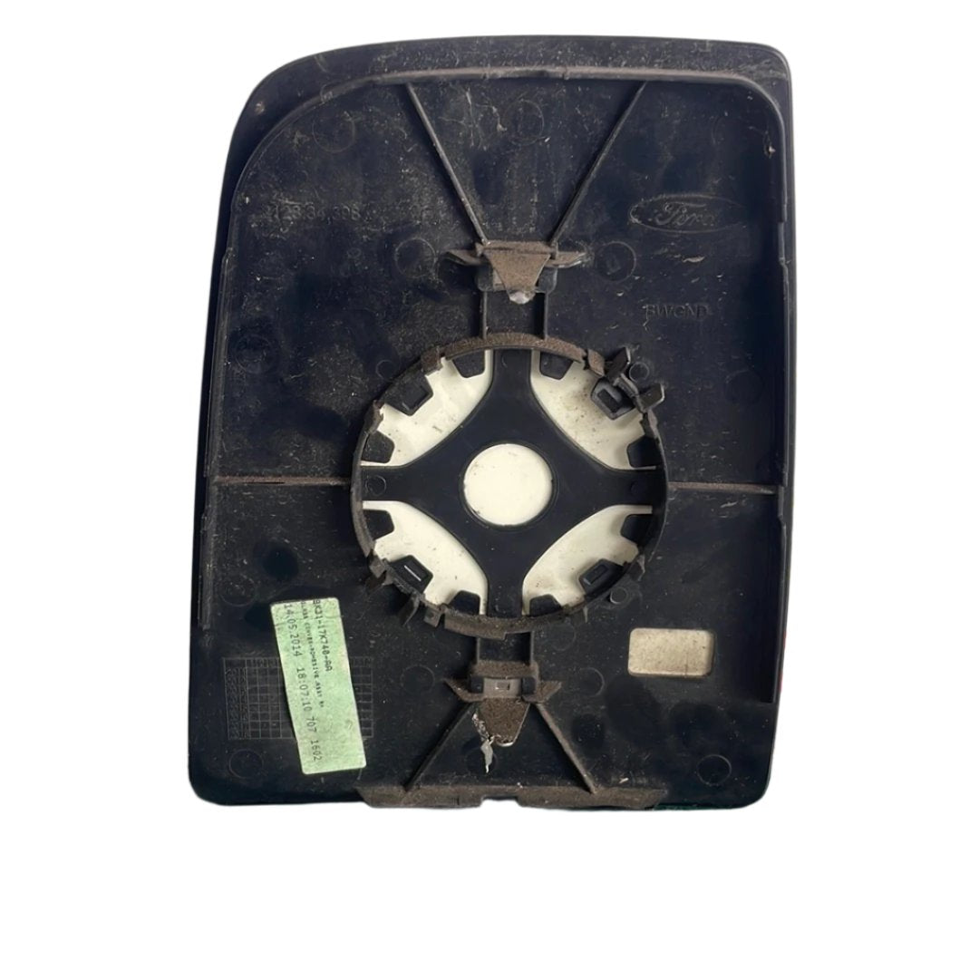 Ford Transit MK8 DRIVER SIDE WING MIRROR GLASS 2013-2018 P/N BK3117K740BA