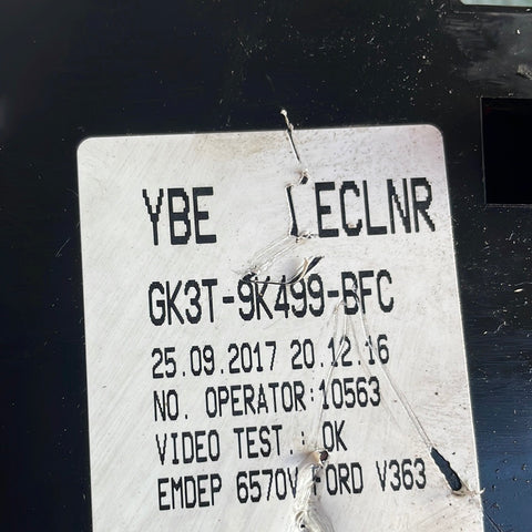 Ford Transit MK8 ENGINE FUSE BOX FWD 2.0 2017 P/N GK3T9K499BFC